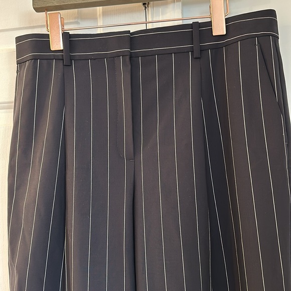 NWT Theory Navy Multi Traceable Stripe Pants in Size 10 L051211R - Picture 4 of 10